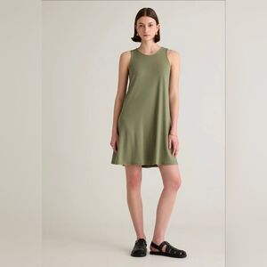 Quince Tencel Jersey Mini Swing Dress